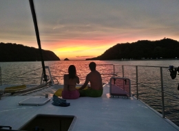 Catamaran Mahayana Fore Deck