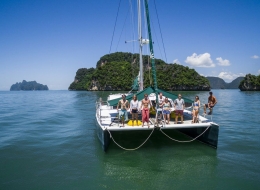 Catamaran Mahayana front
