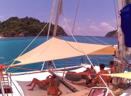 Katamaran Swift trampolin