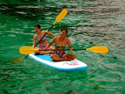 Using the SUP like a kayak